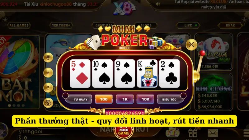 Phần thưởng thật - quy đổi linh hoạt, rút tiền nhanh